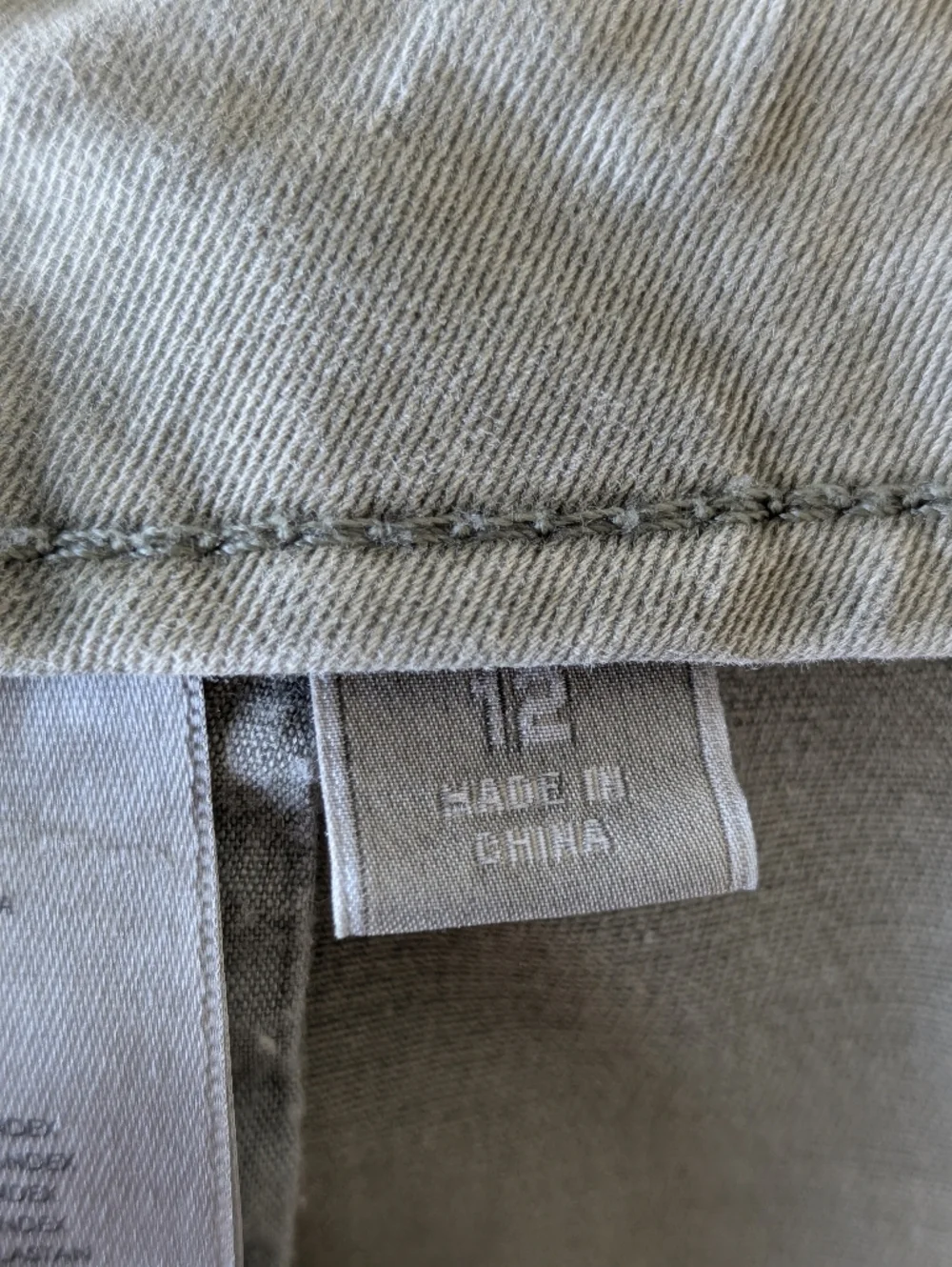 Michael Kors Olive Cargo Pants Straight Leg Multiple Pockets Size 12 Cotton Mix